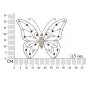 Panel z Żelaza i Drewna BUTTERFLY 39,5 1,5 33,5 cm MIN 2